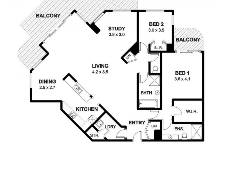 15/2-8 Harbour Street, Wollongong NSW 2500 Floorplan