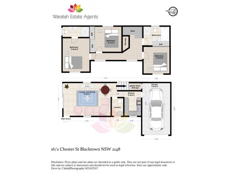 16/2 Chester Street, Blacktown NSW 2148 Floorplan