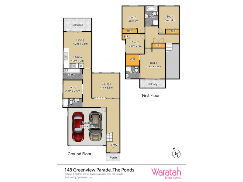 148 Greenview Parade, The Ponds NSW 2769 Floorplan
