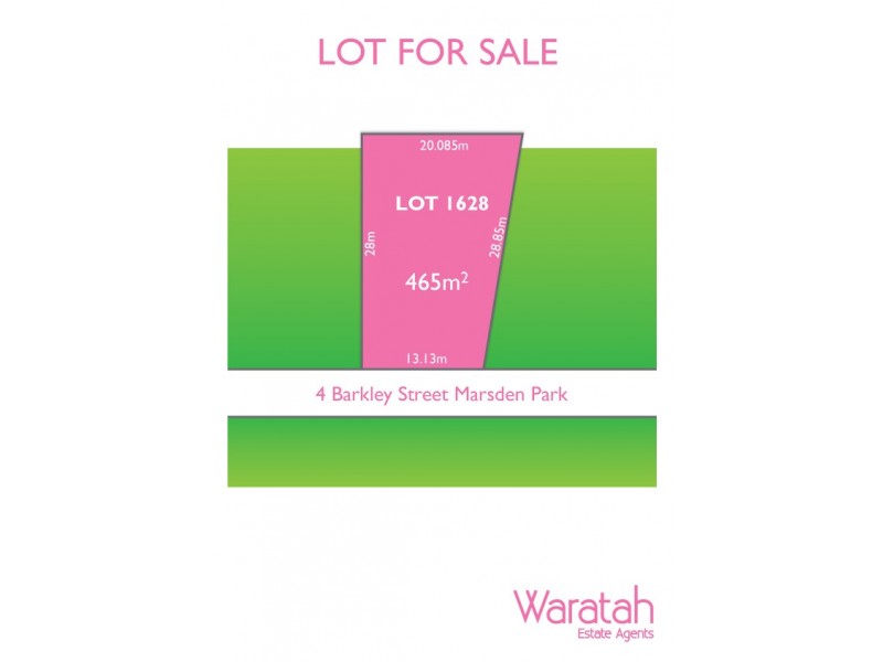 Lot 1628, 4 Barkley Street, Marsden Park NSW 2765