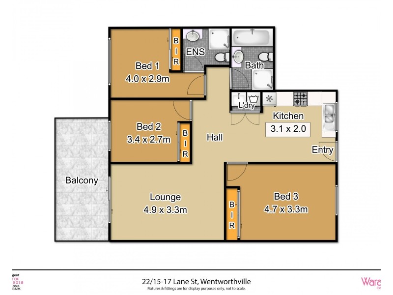 22/15-17 Lane Street, Wentworthville NSW 2145 Floorplan