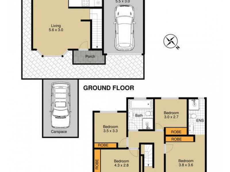 3/192 Railway Road, Quakers Hill NSW 2763 Floorplan