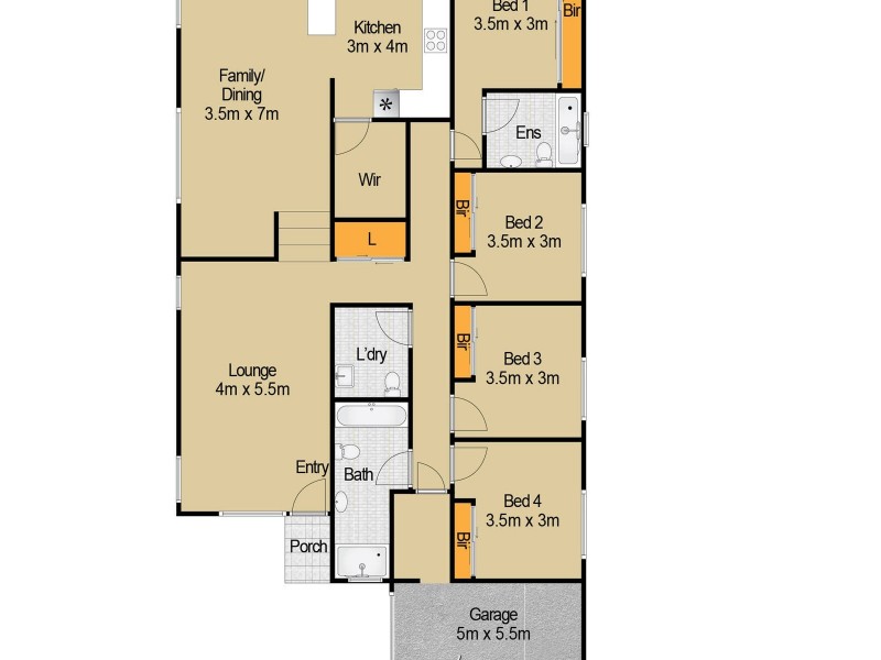 48 Oliver Street, Riverstone NSW 2765 Floorplan