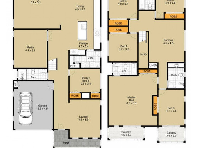 22 Beauchamp Drive, The Ponds NSW 2769 Floorplan