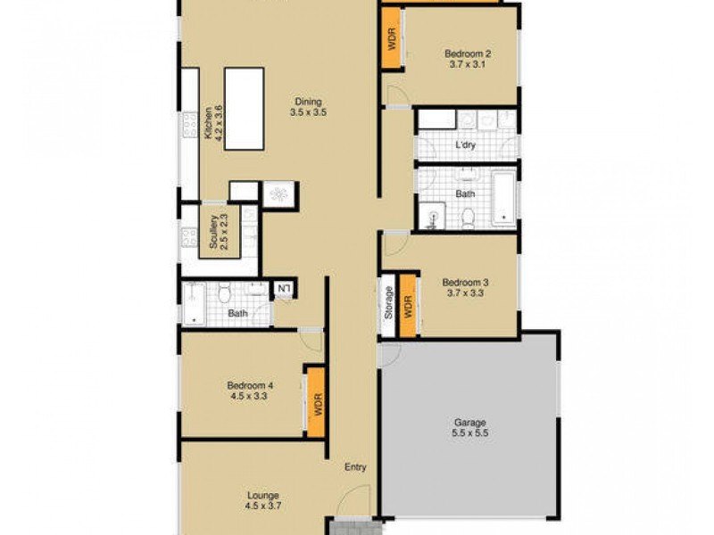 21 Donnelly Street, Marsden Park NSW 2765 Floorplan