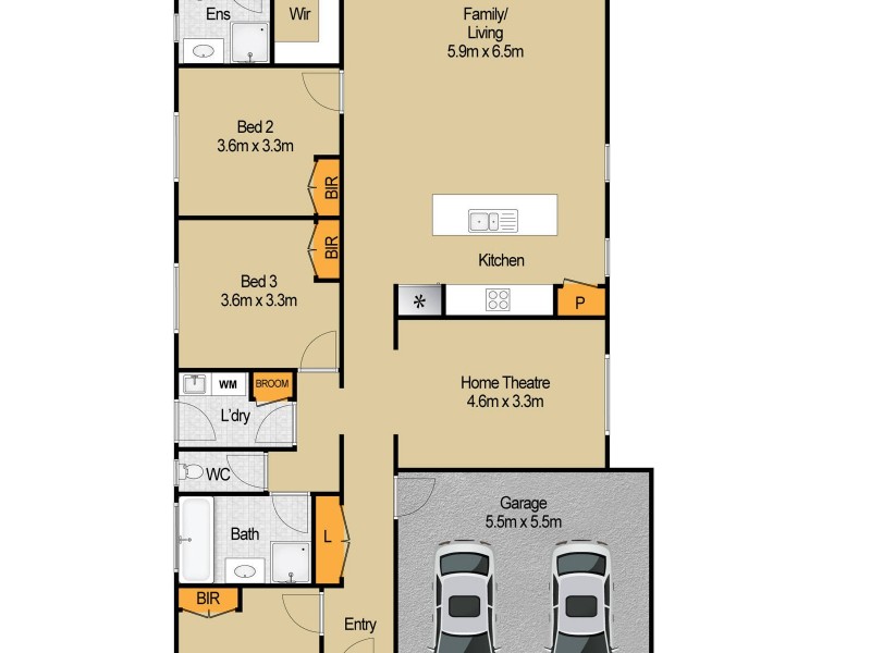 6 Cordner Street, Marsden Park NSW 2765 Floorplan