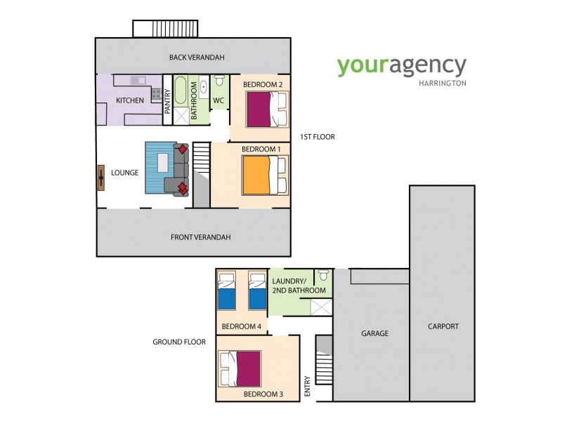 2 Bogangate Street, Harrington NSW 2427 Floorplan