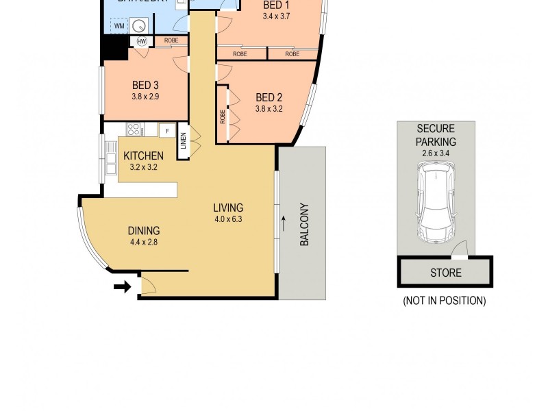 15/74 Tudor Street, Hamilton NSW 2303 Floorplan