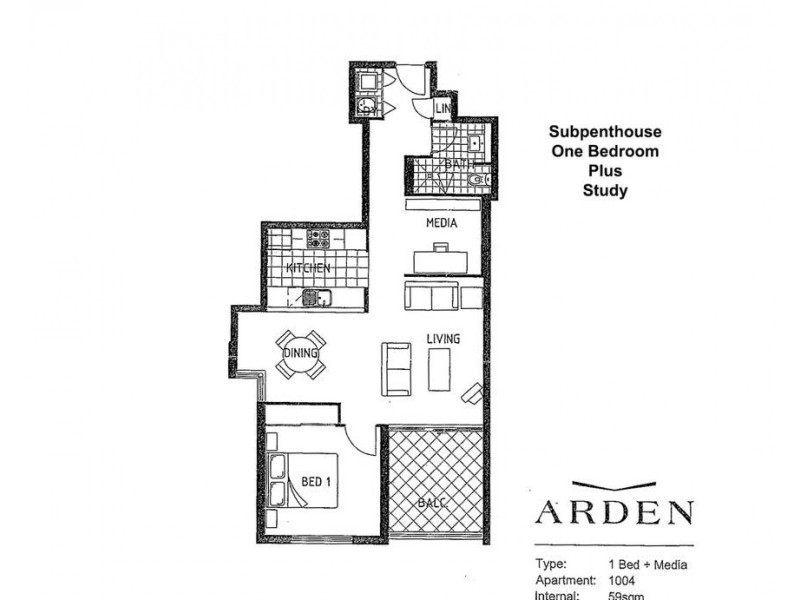 1004/48 Atchison Street, St Leonards NSW 2065 Floorplan