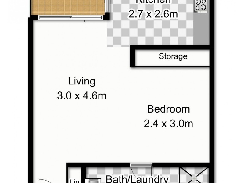 26/551 Elizabeth Street, Surry Hills NSW 2010 Floorplan
