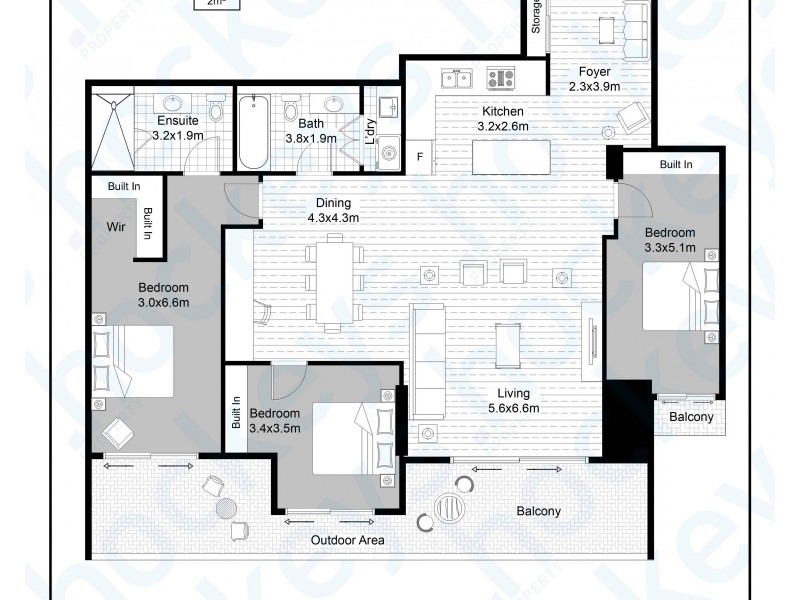 208/38 Atchison Street, St Leonards NSW 2065 Floorplan