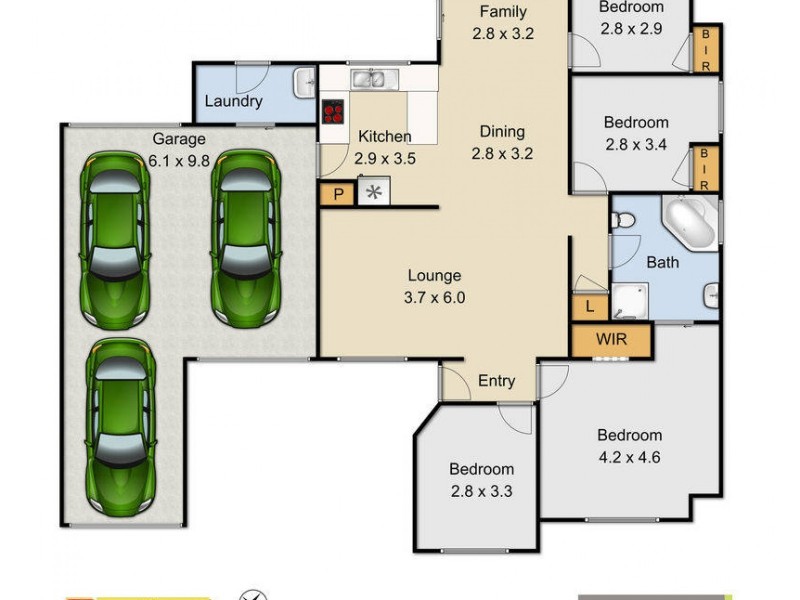 3 Robinson Street, Riverstone NSW 2765 Floorplan