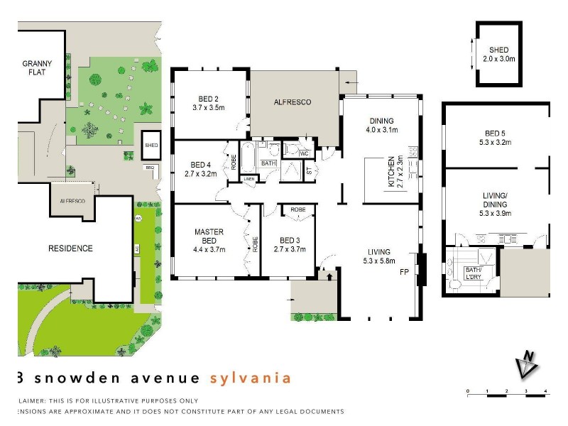 18 Snowden Avenue, Sylvania NSW 2224 Floorplan