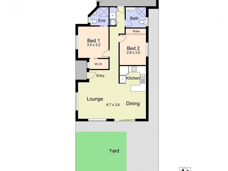2/109 Kings Road, New Lambton NSW 2305 Floorplan