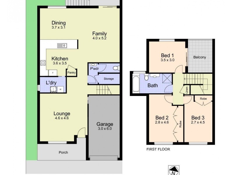 3/40 Kokera Street, Wallsend NSW 2287 Floorplan