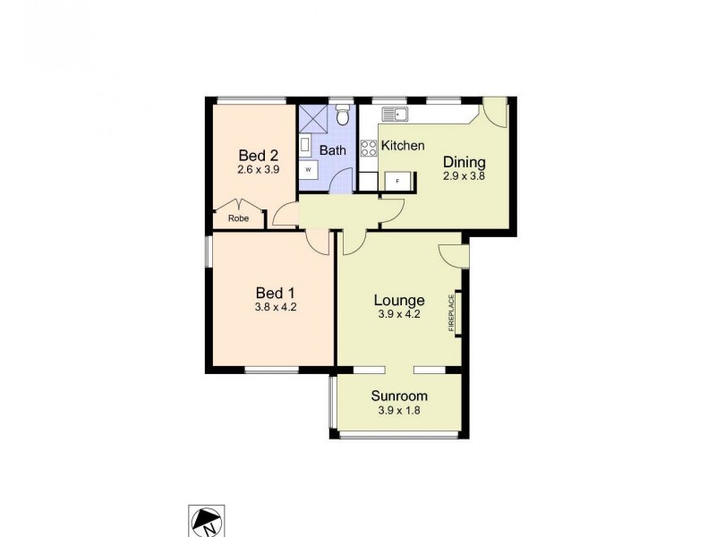 1/76 Parkway Avenue, Cooks Hill NSW 2300 Floorplan