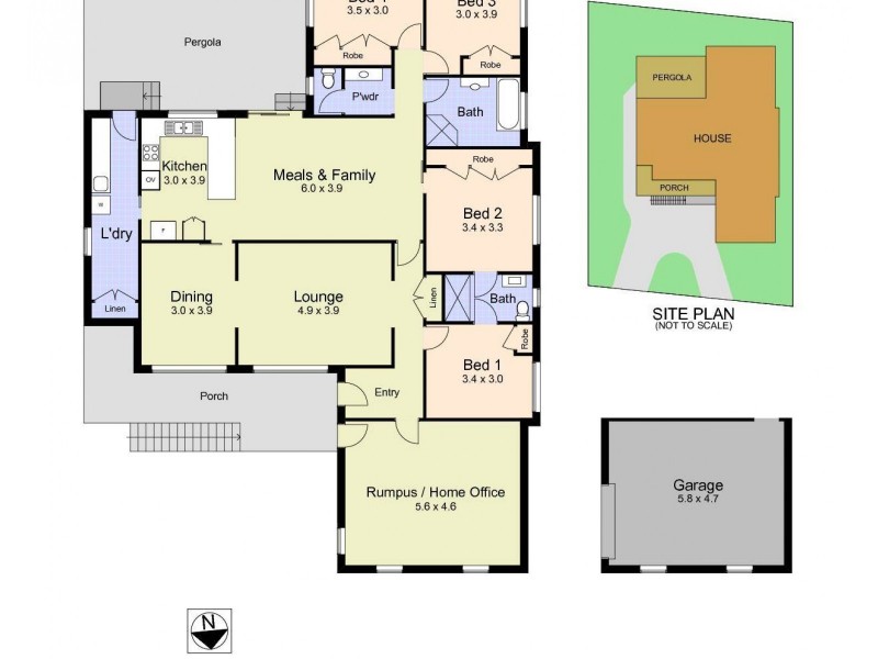 4 Leeward Close, Woodrising NSW 2284 Floorplan