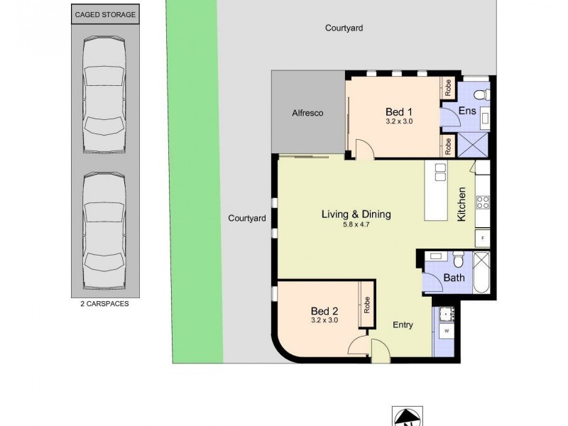 401/770 Hunter Street, Newcastle West NSW 2302 Floorplan