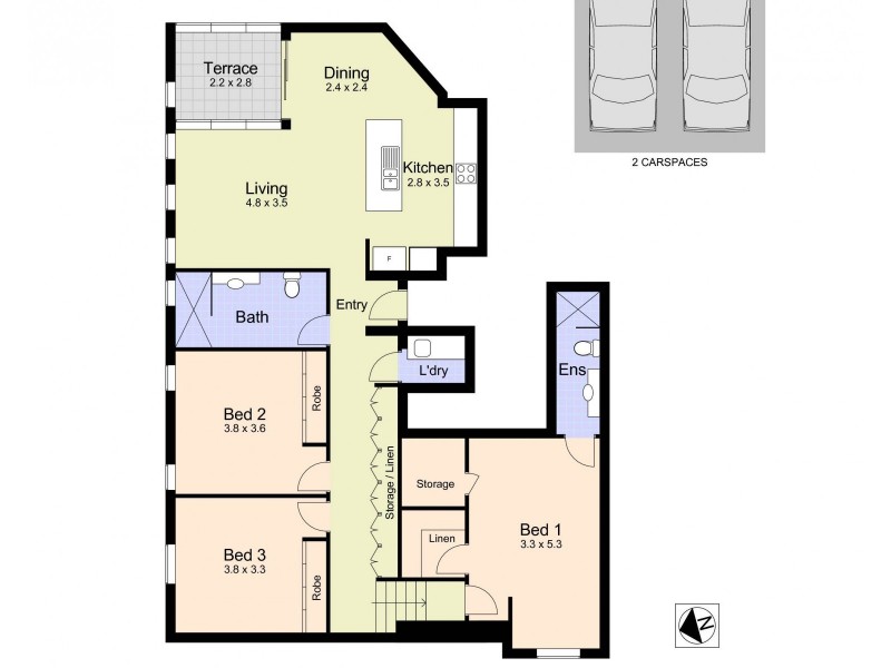 1/47 Newcomen Street, Newcastle NSW 2300 Floorplan