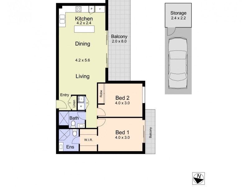 508/2 Howard Street, Warners Bay NSW 2282 Floorplan
