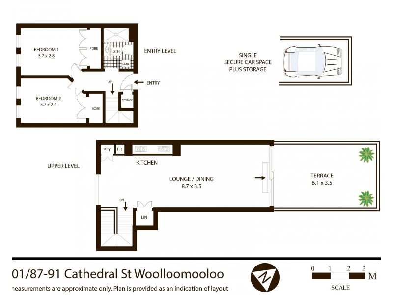 201/87-91 Cathedral Street, Woolloomooloo NSW 2011 Floorplan