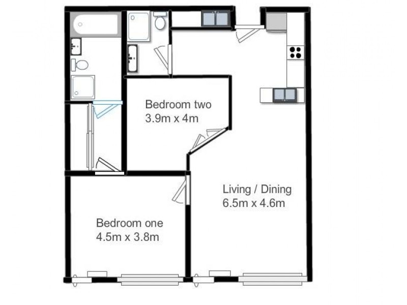 322/6 Cowper Wharf Roadway, Woolloomooloo NSW 2011 Floorplan