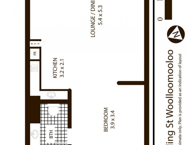 110/88 Dowling Street, Woolloomooloo NSW 2011 Floorplan