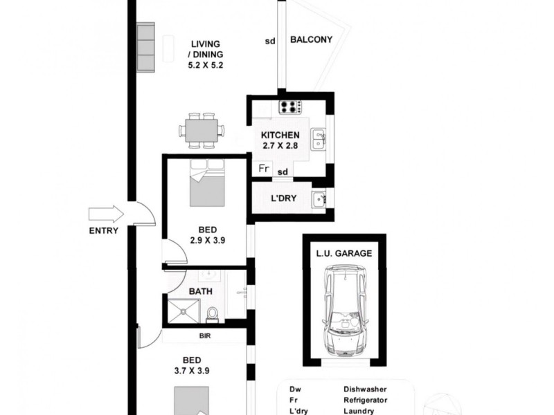 5/1a Neptune Street, Coogee NSW 2034 Floorplan