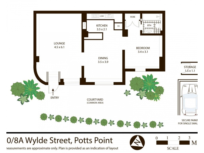 20/8a Wylde Street, Potts Point NSW 2011 Floorplan