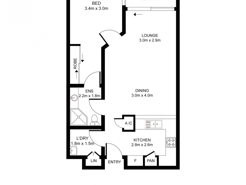331/6 Cowper Wharf Roadway, Woolloomooloo NSW 2011 Floorplan