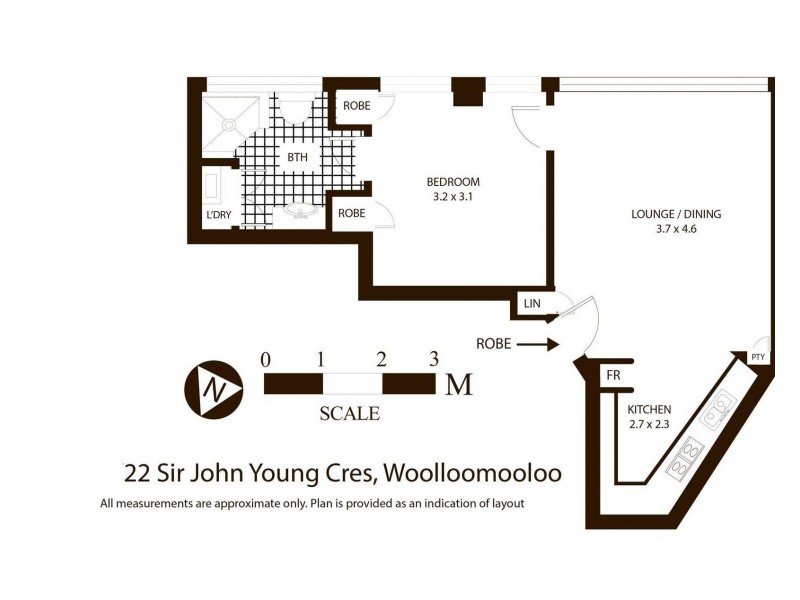 408/22 Sir John Young Crescent, Woolloomooloo NSW 2011 Floorplan