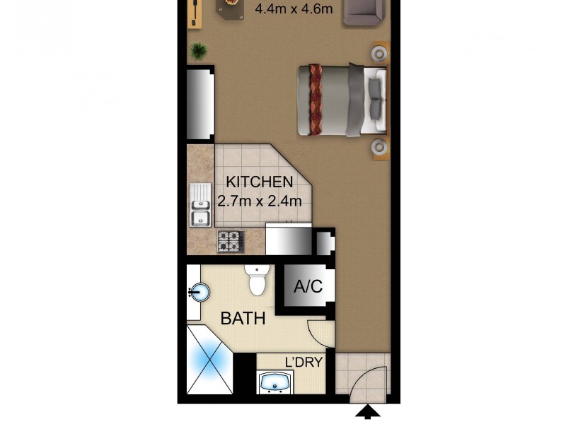 356/6 Cowper Wharf Roadway, Woolloomooloo NSW 2011 Floorplan