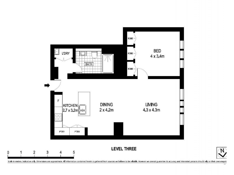 305/15 Bayswater Road, Potts Point NSW 2011 Floorplan