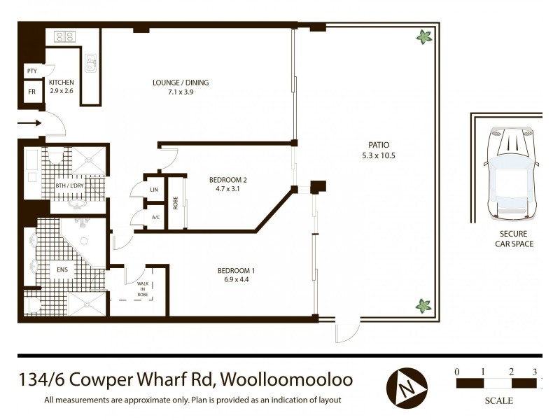 134/6 Cowper Wharf Roadway, Woolloomooloo NSW 2011 Floorplan