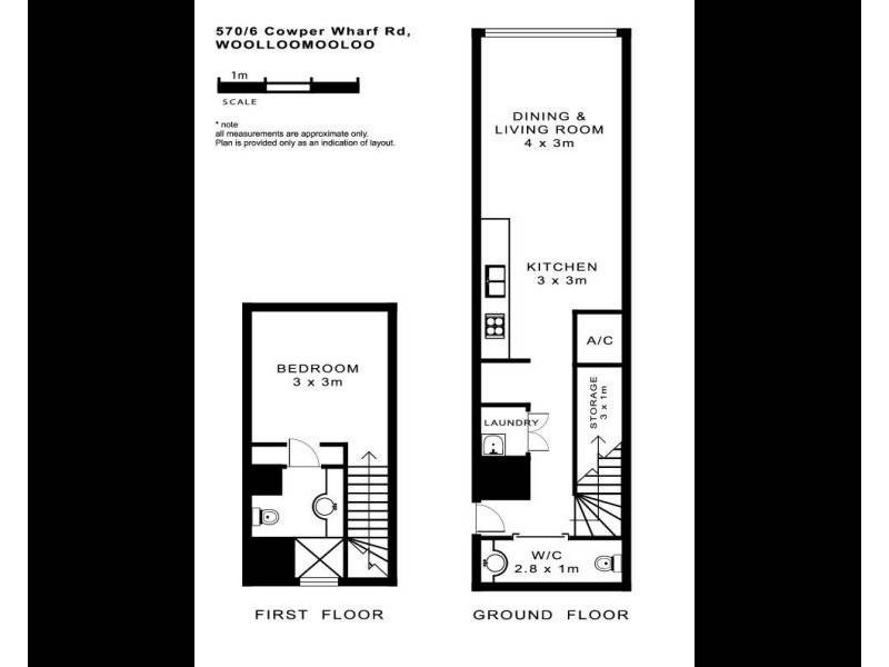 570/6 Cowper Wharf Road, Woolloomooloo NSW 2011 Floorplan
