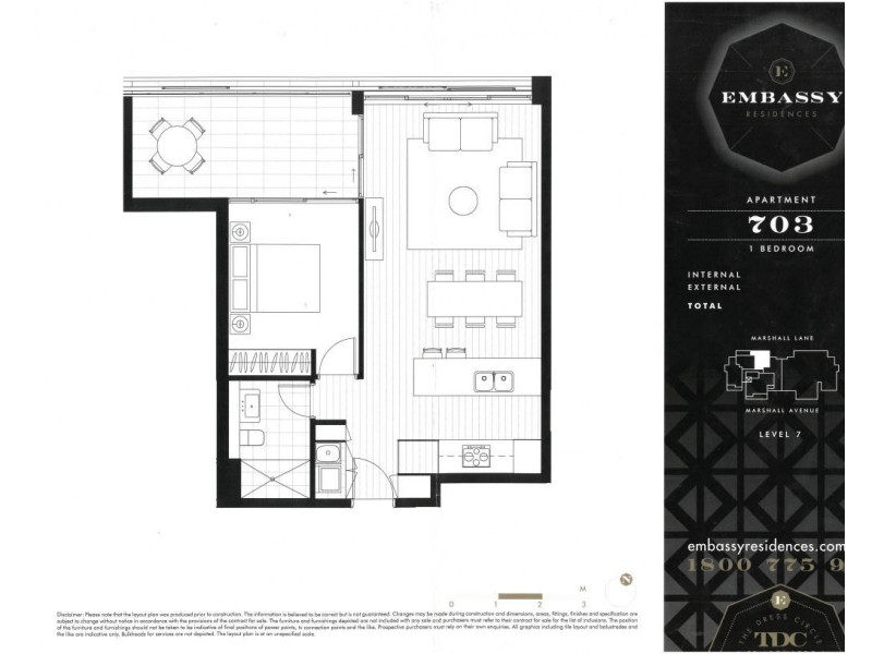 703/15 Marshall Avenue, St Leonards NSW 2065 Floorplan