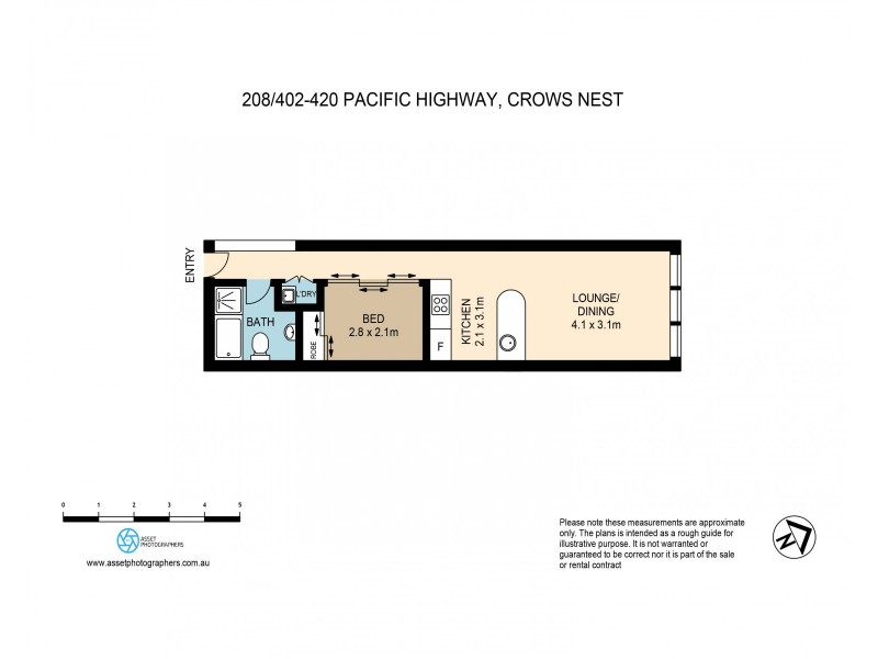 208/420 Pacific Highway, Crows Nest NSW 2065 Floorplan