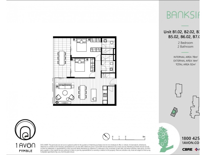B702/1 Avon Road, Pymble NSW 2073 Floorplan