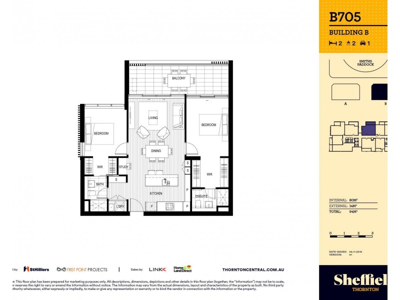 W909/1 Avon Road, Pymble NSW 2073 Floorplan