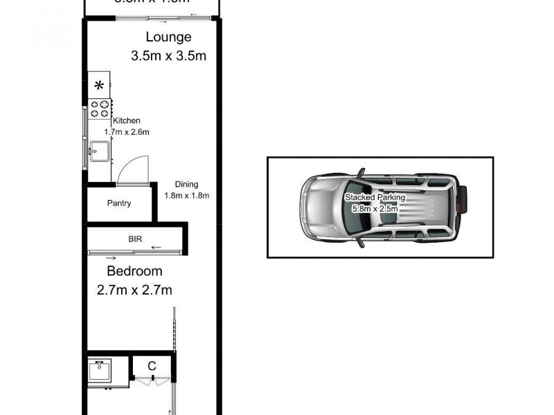 11/96 Chandos Street, St Leonards NSW 2065 Floorplan