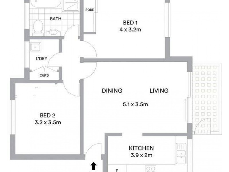 9/13 Wheatleigh Street, Crows Nest NSW 2065 Floorplan