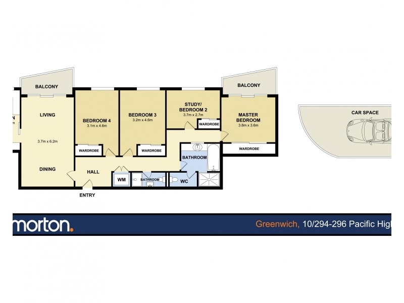 10/294 Pacific Highway, Greenwich NSW 2065 Floorplan