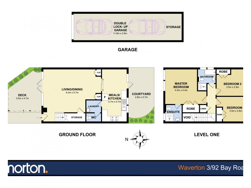 3/92 Bay Road, Waverton NSW 2060 Floorplan