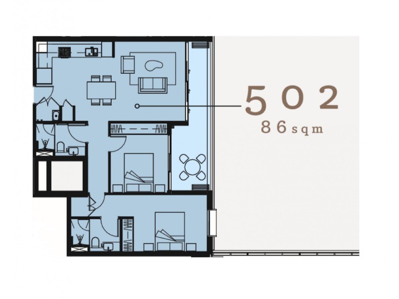 502/61 Atchison Street, Crows Nest NSW 2065 Floorplan