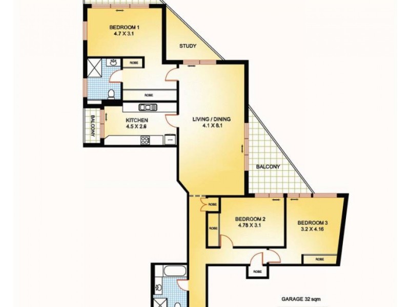 159/421 Pacific Highway, Artarmon NSW 2064 Floorplan
