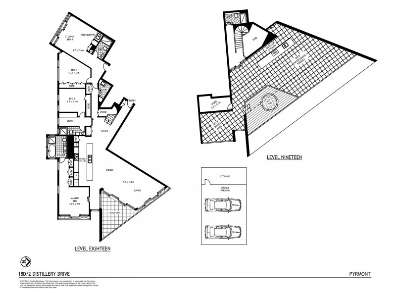 18D/2 Distillery Drive, Pyrmont NSW 2009 Floorplan
