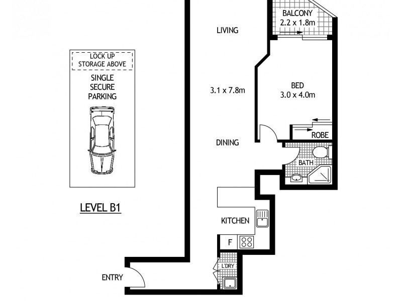 404/2 Jones Bay Road, Pyrmont NSW 2009 Floorplan