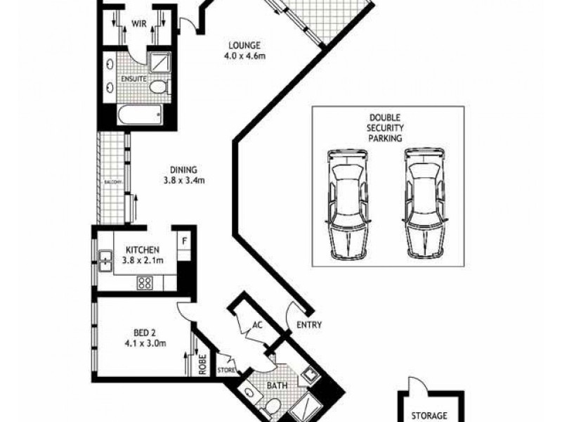1804/8 Distillery Drive, Pyrmont NSW 2009 Floorplan