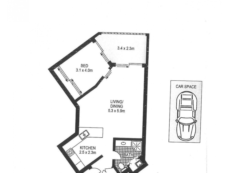 D606/24-26 Point Street, Pyrmont NSW 2009 Floorplan