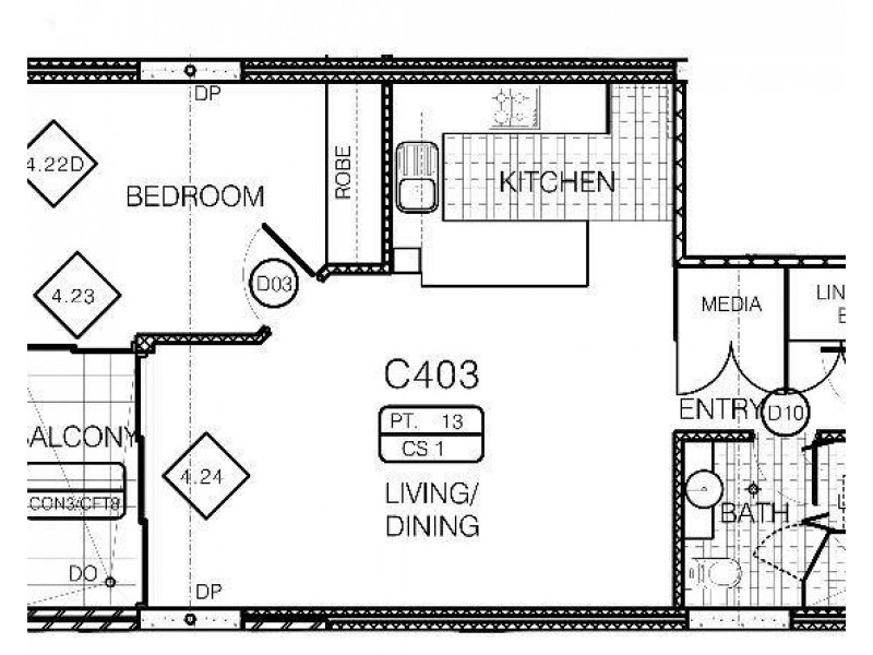 C403/24-26 Point Street, Pyrmont NSW 2009 Floorplan